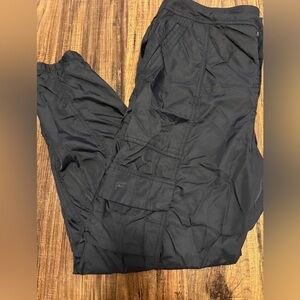 Fabletics black cargo joggers - L